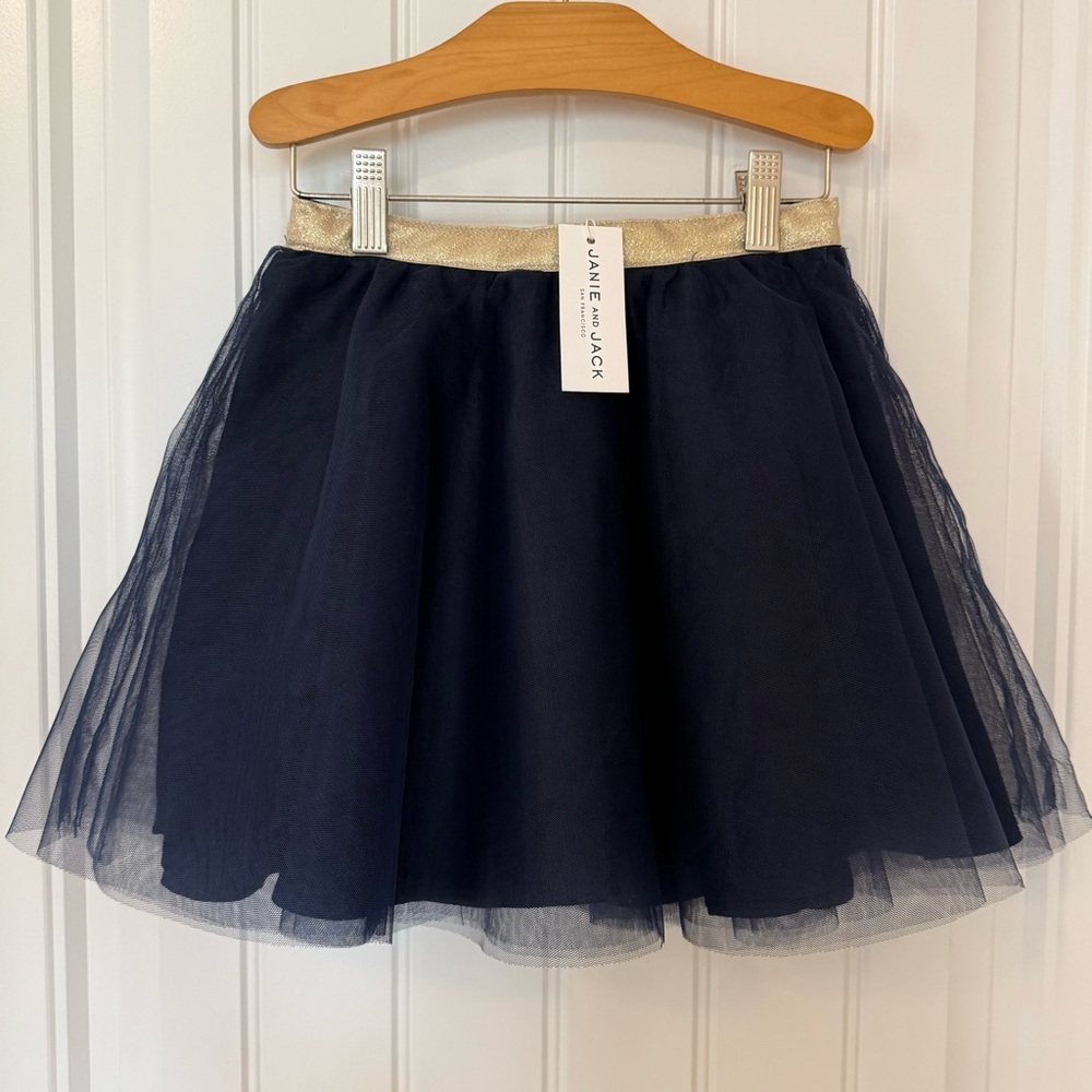 NWT Janie and Jack Girls Tulle Holiday Skirt